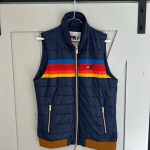 Aviator Nation 5 Stripe Vest Navy (M)